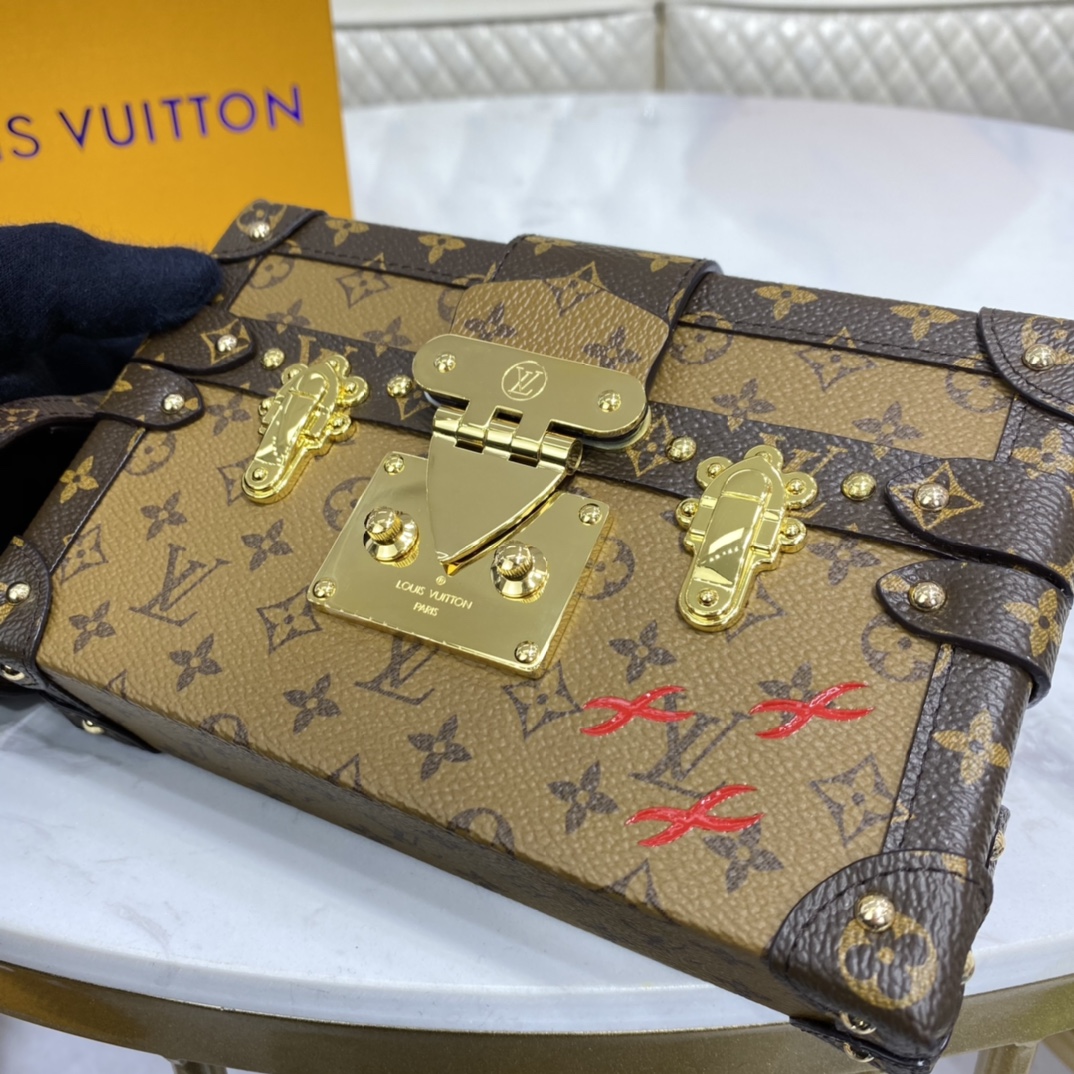 Louis Vuitton PETITE MALLE Handbag Monogram Reverse M45960